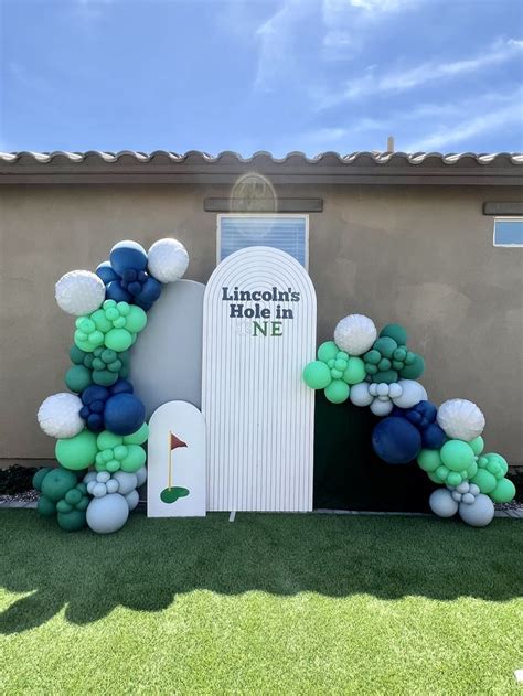 hole in one balloons|hole in one party.